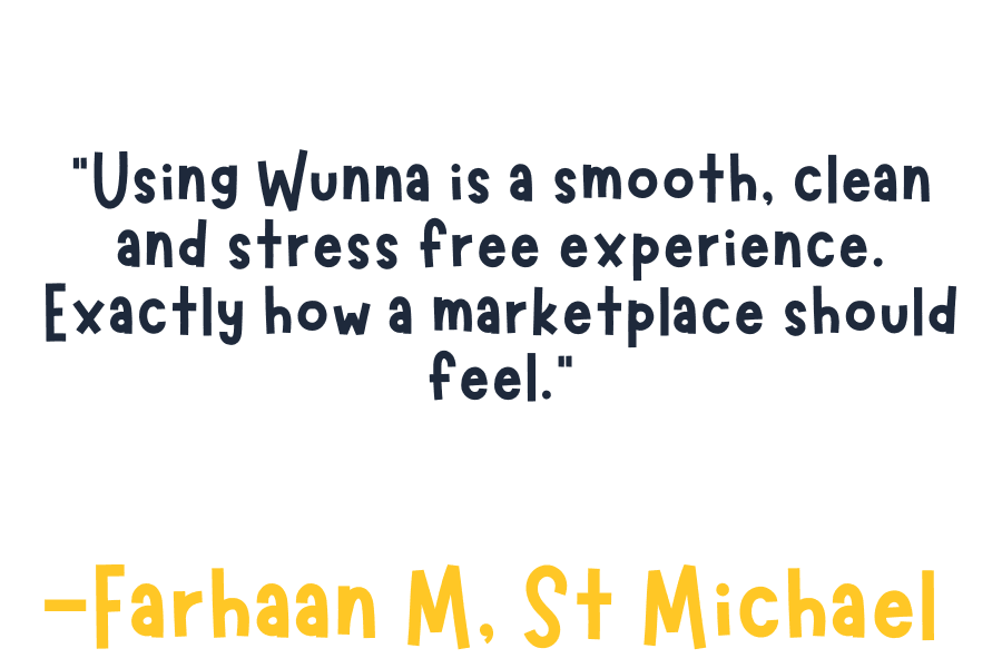 Wunna Marketplace Testimonial